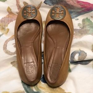 Tory Burch Leather Flats - Tan Size 7M